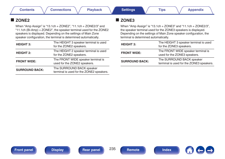 Ozone2, Ozone3 | Denon AVR-A1H 15.4-Channel Network A/V Receiver User Manual | Page 235 / 353