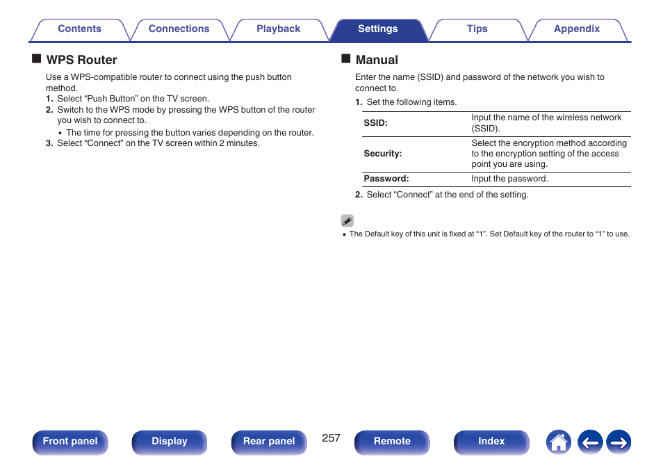 Owps router, Omanual | Denon AVR-A1H 15.4-Channel Network A/V Receiver User Manual | Page 257 / 353