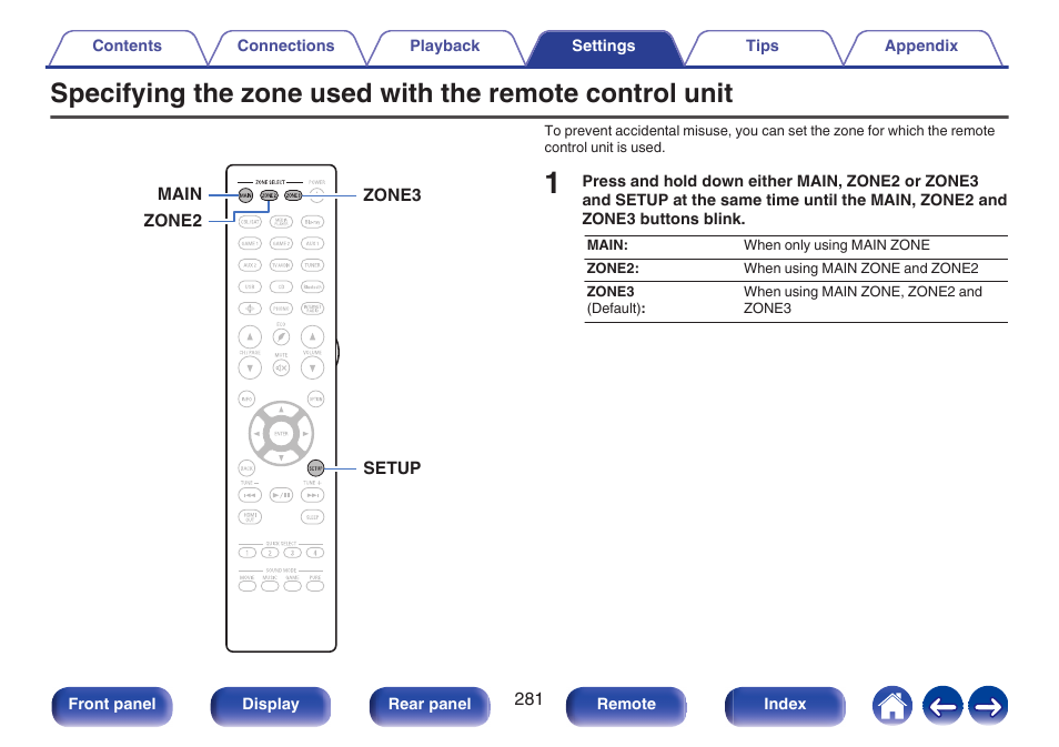 P. 281) | Denon AVR-A1H 15.4-Channel Network A/V Receiver User Manual | Page 281 / 353