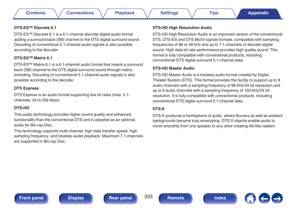 Denon AVR-A1H 15.4-Channel Network A/V Receiver User Manual | Page 333 / 353