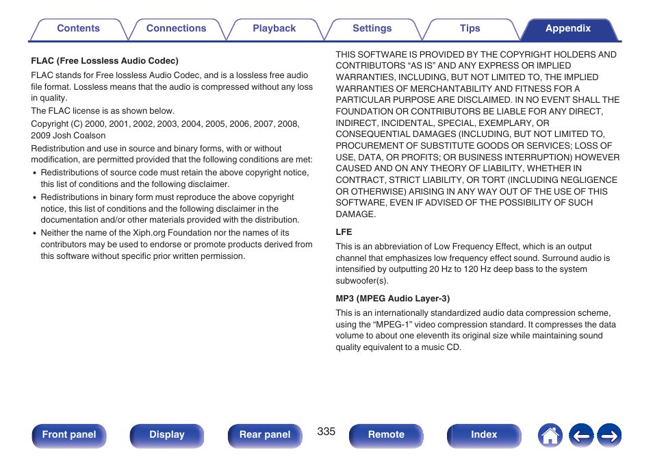 Denon AVR-A1H 15.4-Channel Network A/V Receiver User Manual | Page 335 / 353