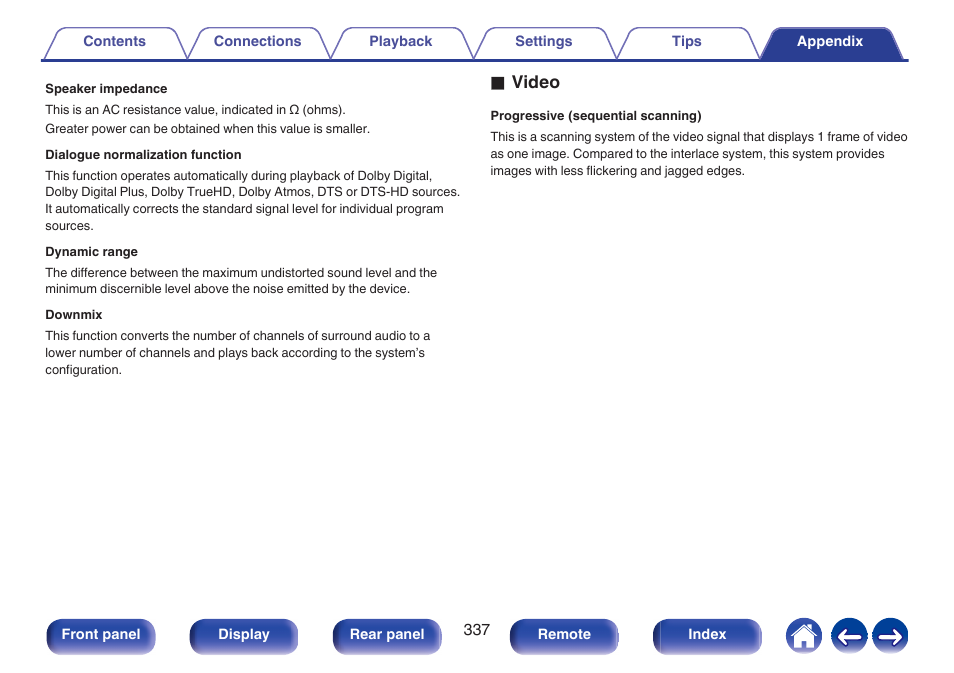 Ovideo | Denon AVR-A1H 15.4-Channel Network A/V Receiver User Manual | Page 337 / 353