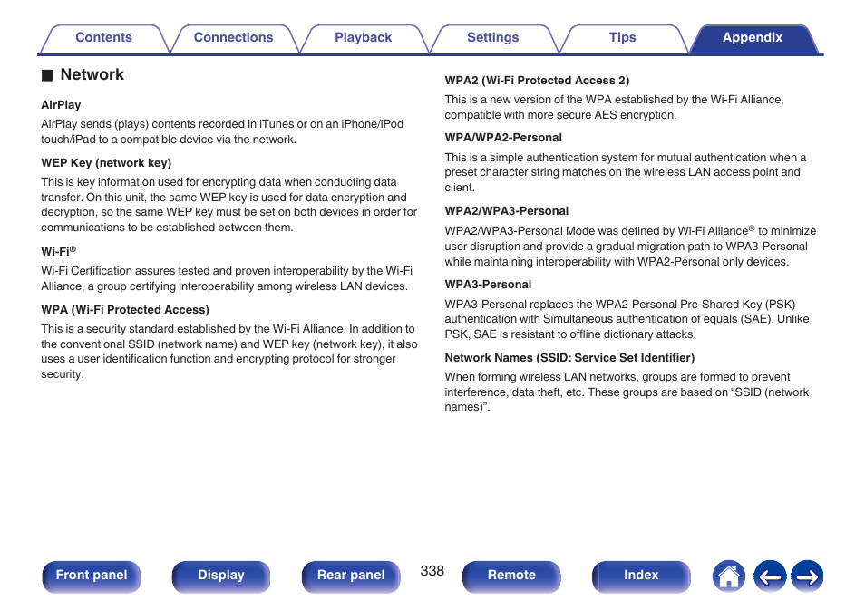 Onetwork | Denon AVR-A1H 15.4-Channel Network A/V Receiver User Manual | Page 338 / 353