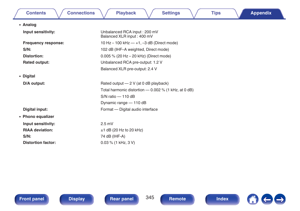 Denon AVR-A1H 15.4-Channel Network A/V Receiver User Manual | Page 345 / 353
