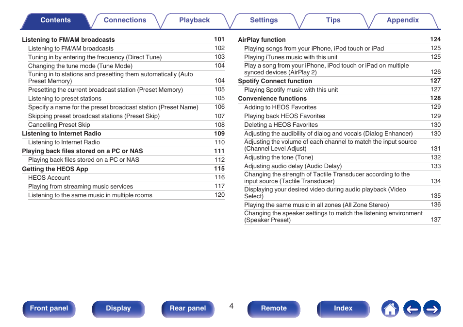 Denon AVR-A1H 15.4-Channel Network A/V Receiver User Manual | Page 4 / 353