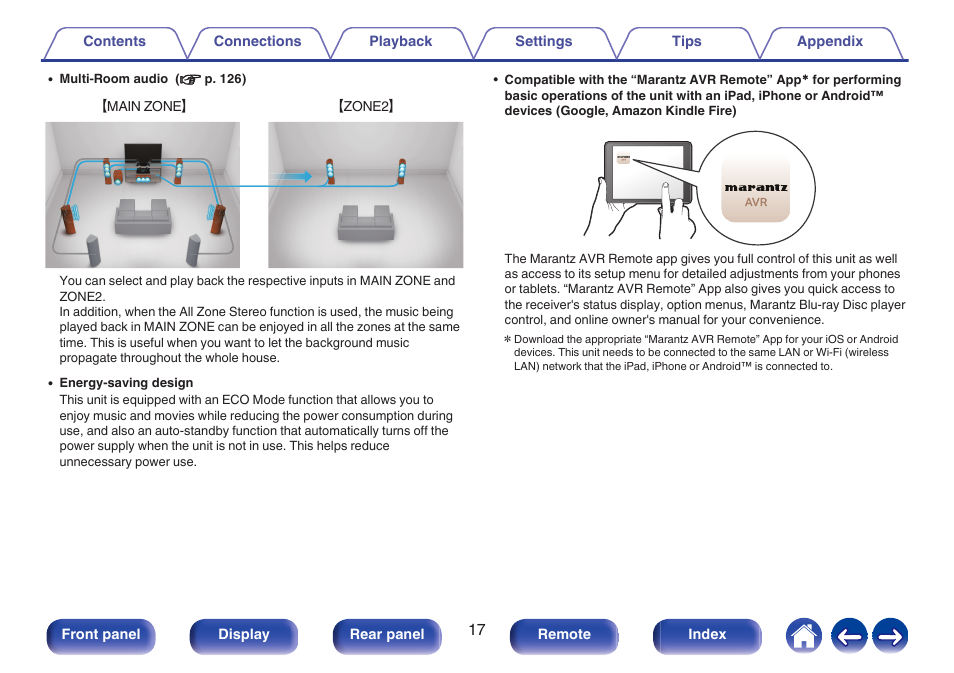 Marantz CINEMA 50 9.4-Channel Network A/V Receiver (Black) User Manual | Page 17 / 326