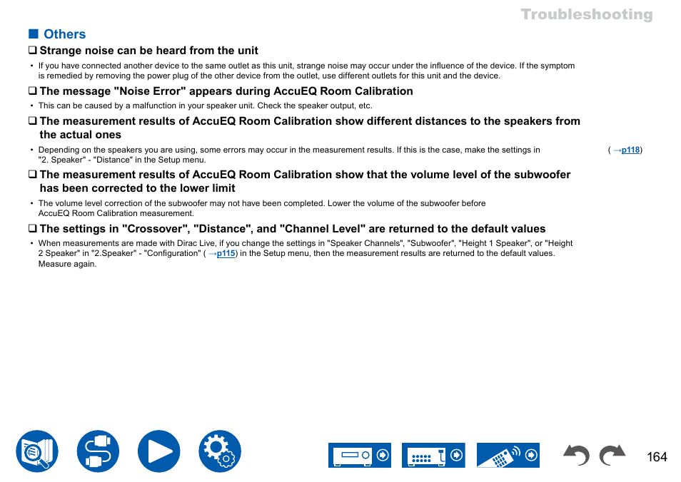 Others 164, Troubleshooting, Others | Onkyo TX-NR7100 9.2-Channel THX-Certified Network AV Receiver User Manual | Page 164 / 191