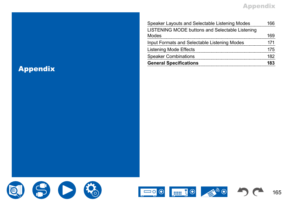 Appendix | Onkyo TX-NR7100 9.2-Channel THX-Certified Network AV Receiver User Manual | Page 165 / 191