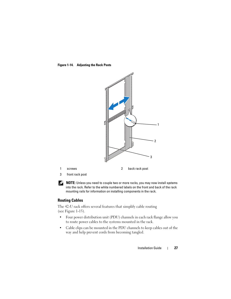 Routing cables | Dell PowerEdge 4220 User Manual | Page 29 / 190