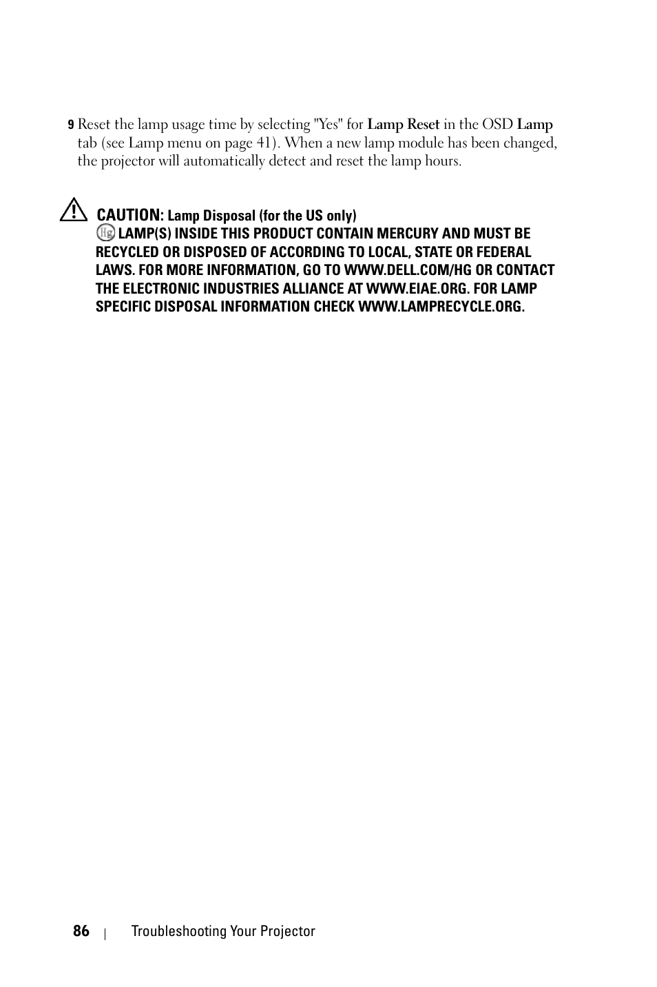 Dell 4610X User Manual | Page 86 / 98