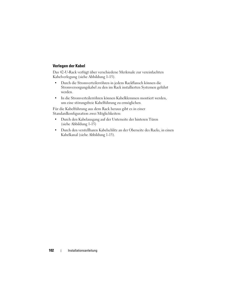 Verlegen der kabel | Dell PowerEdge 4820 User Manual | Page 104 / 186