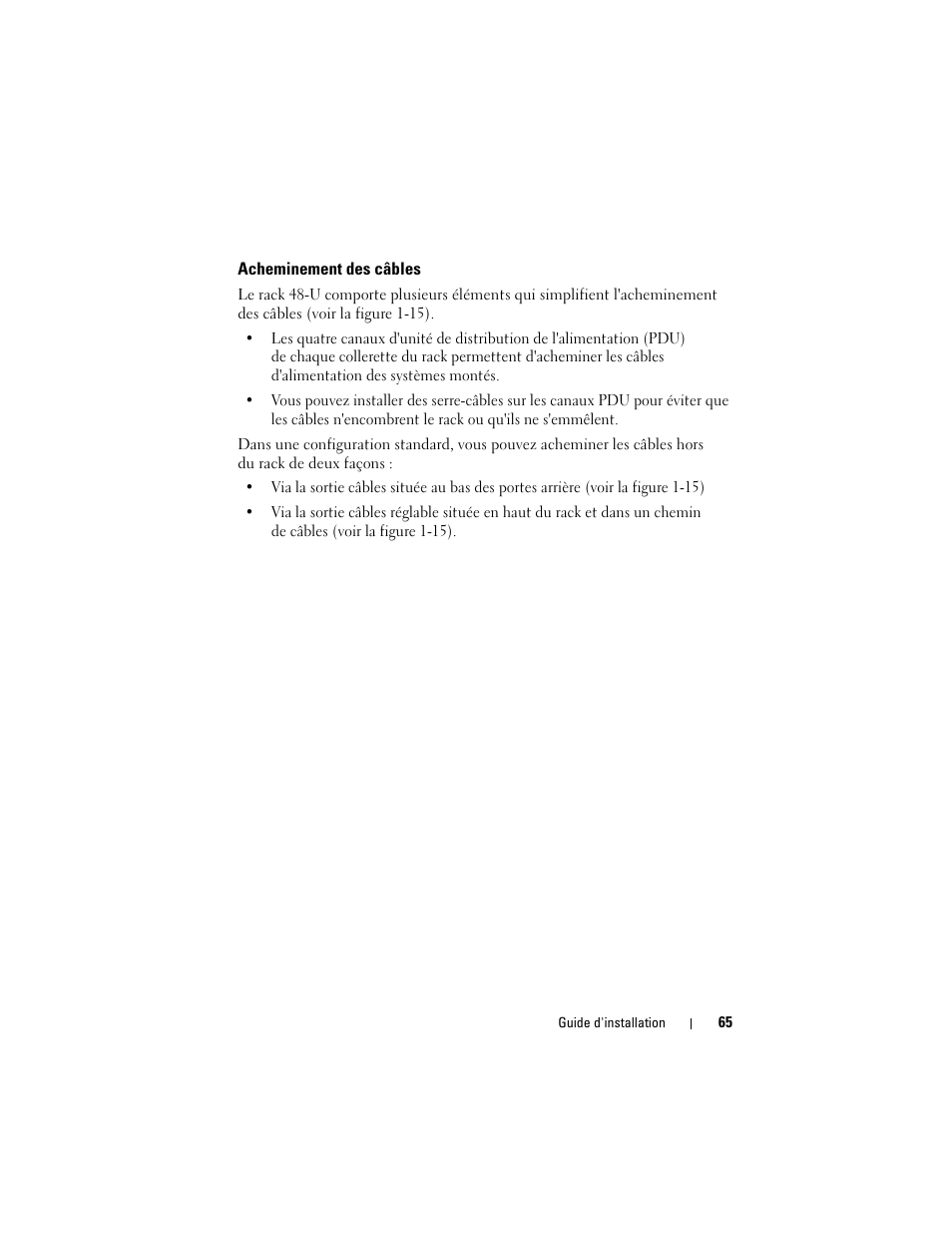 Acheminement des câbles | Dell PowerEdge 4820 User Manual | Page 67 / 186