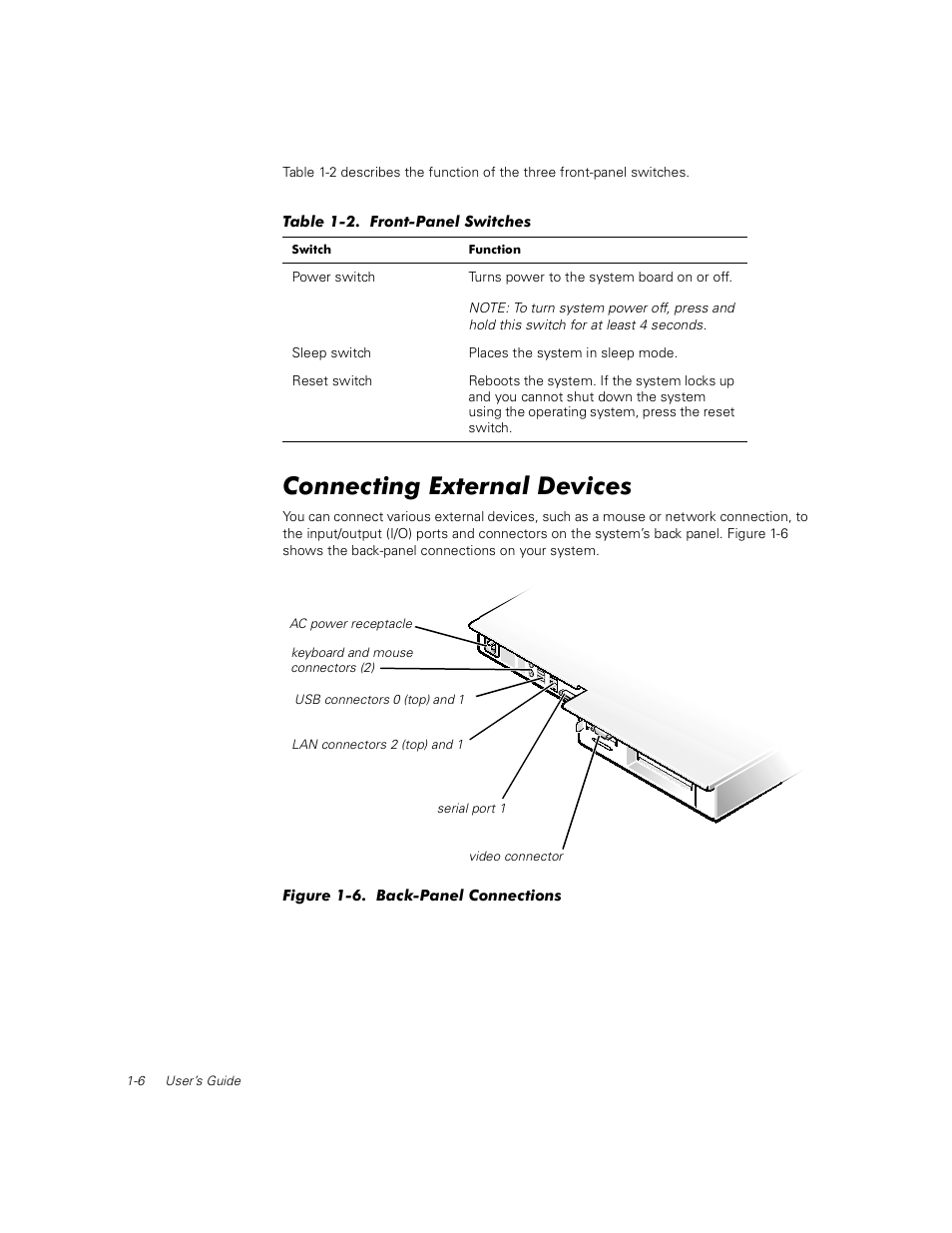 Connecting external devices | Dell PowerEdge 350 User Manual | Page 14 / 58