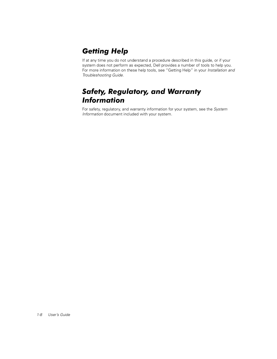 Getting help, Safety, regulatory, and warranty information | Dell PowerEdge 350 User Manual | Page 16 / 58