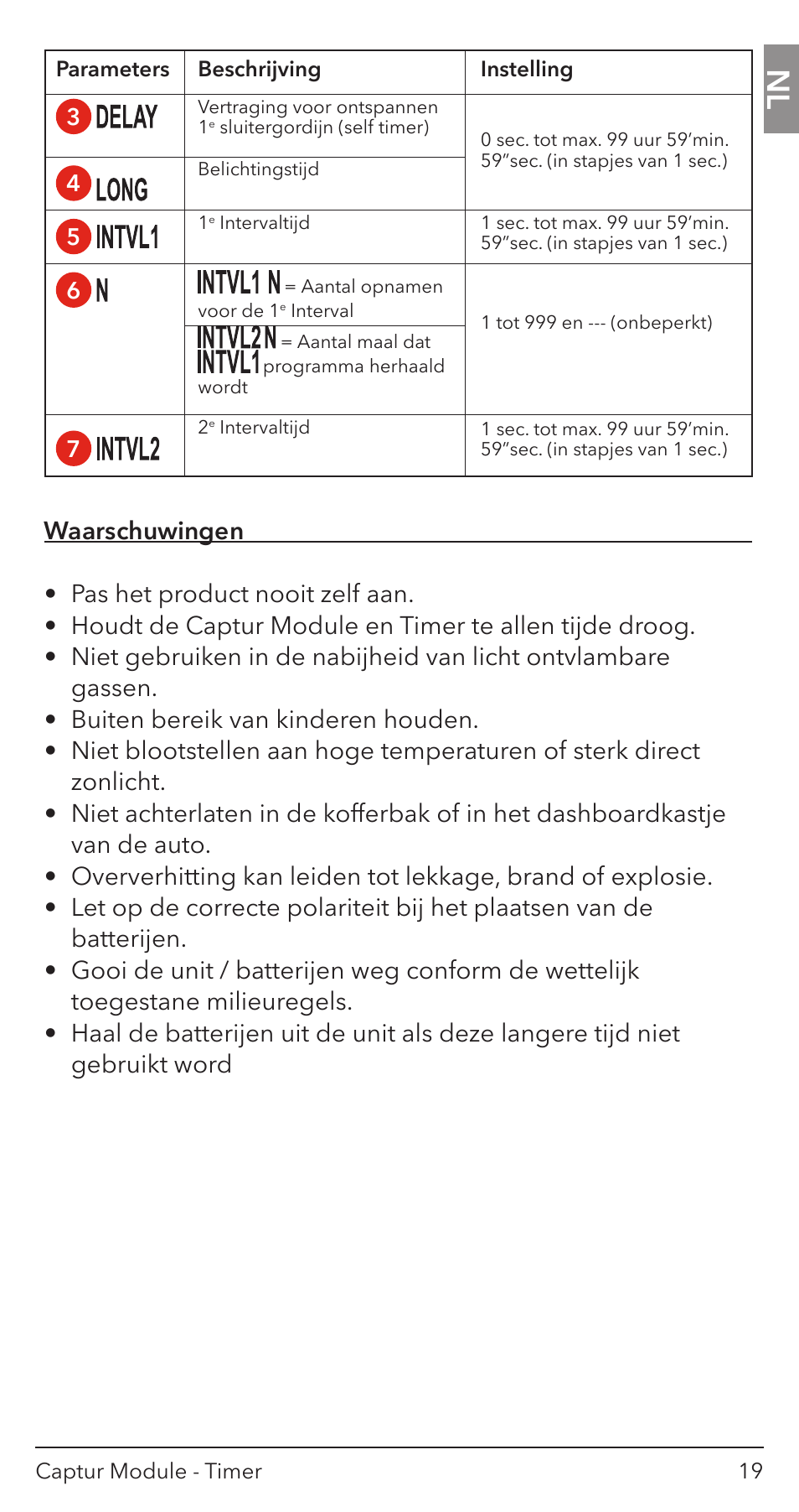 Hahnel Captur Timer Module User Manual | Page 21 / 41