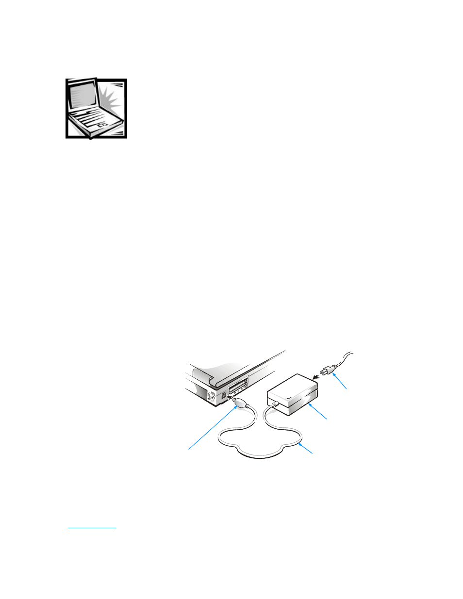 Options and upgrades, Using the ac adapter | Dell 7500 User Manual | Page 31 / 162