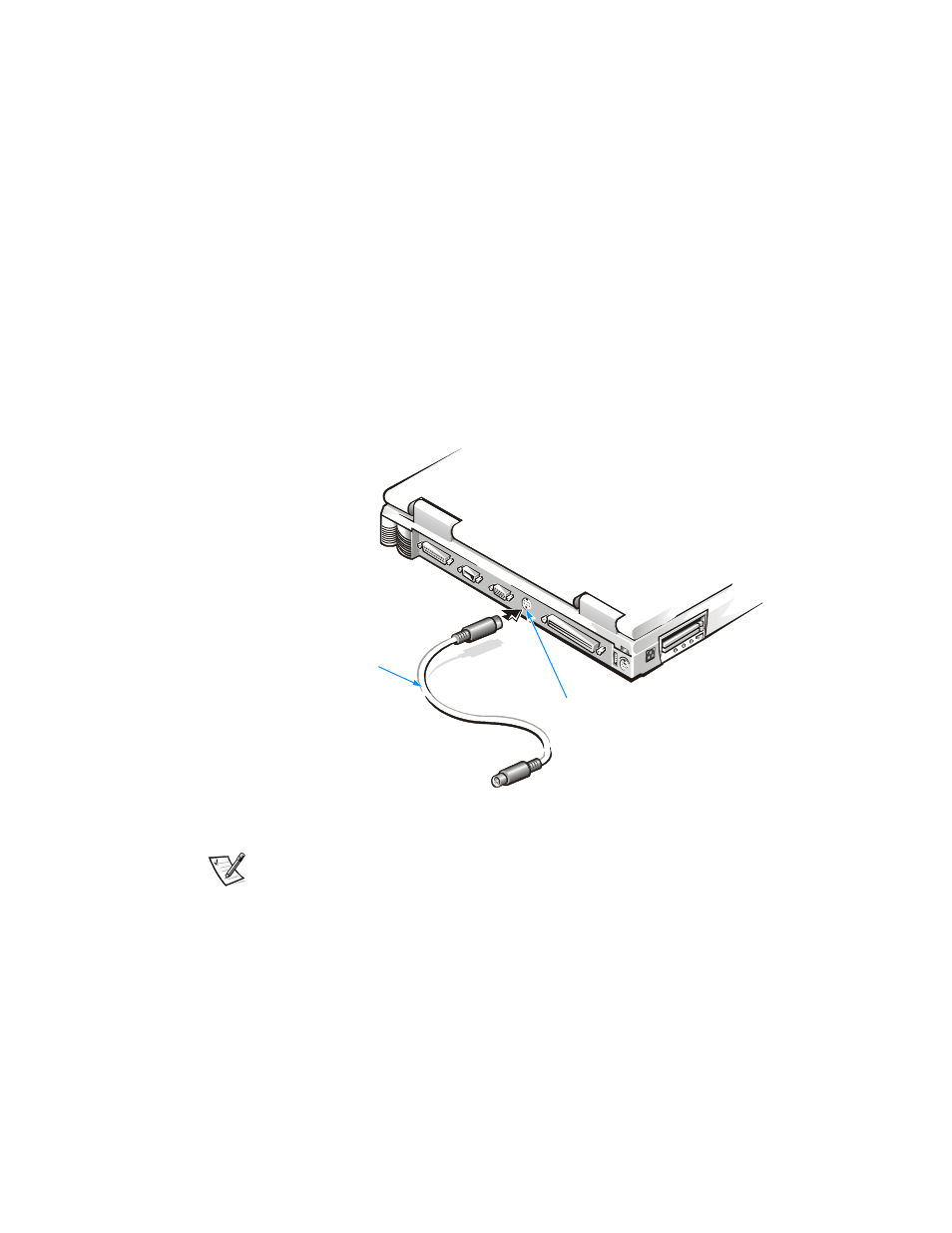 Attaching the composite tv-out adapter cable | Dell 7500 User Manual | Page 36 / 162