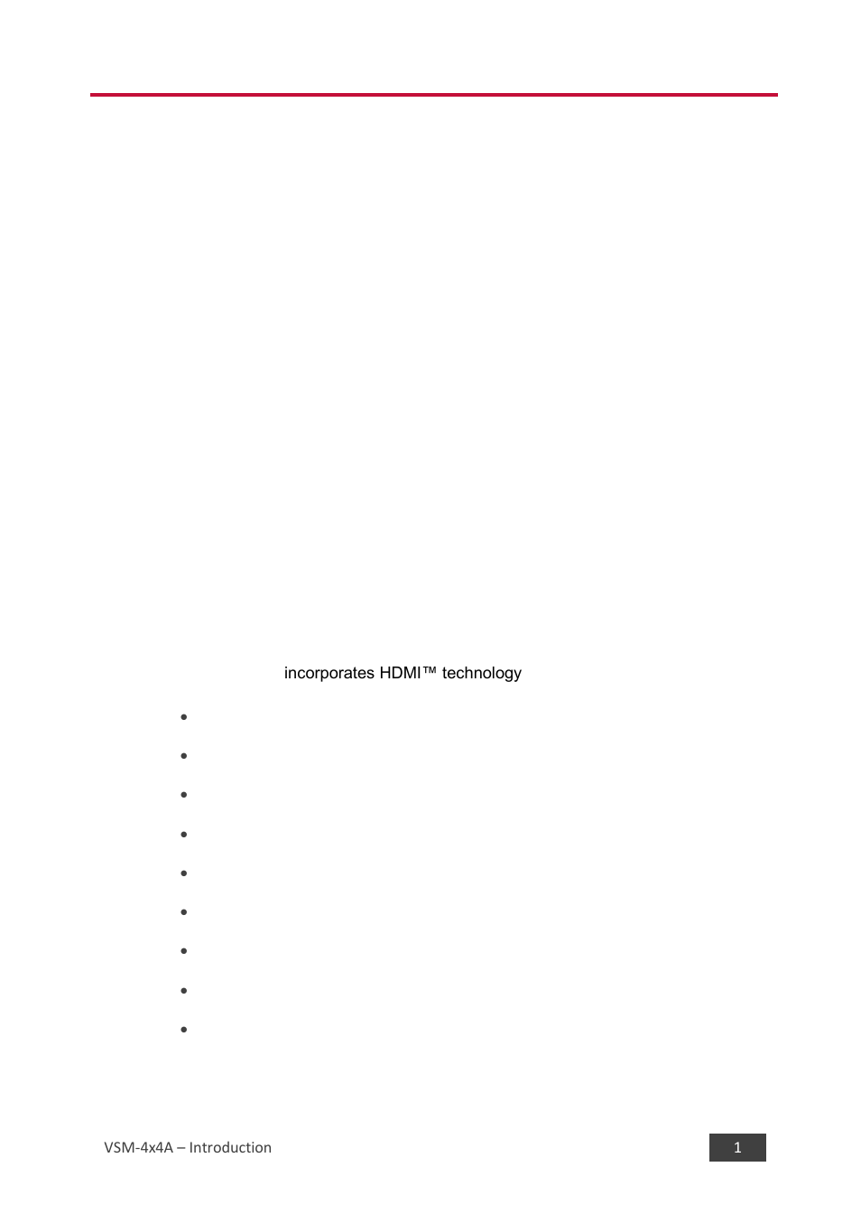 1 introduction, Introduction, 1introduction | Kramer 4 x 4 Seamless AV Matrix Switcher/Multi-Scaler User Manual | Page 8 / 117