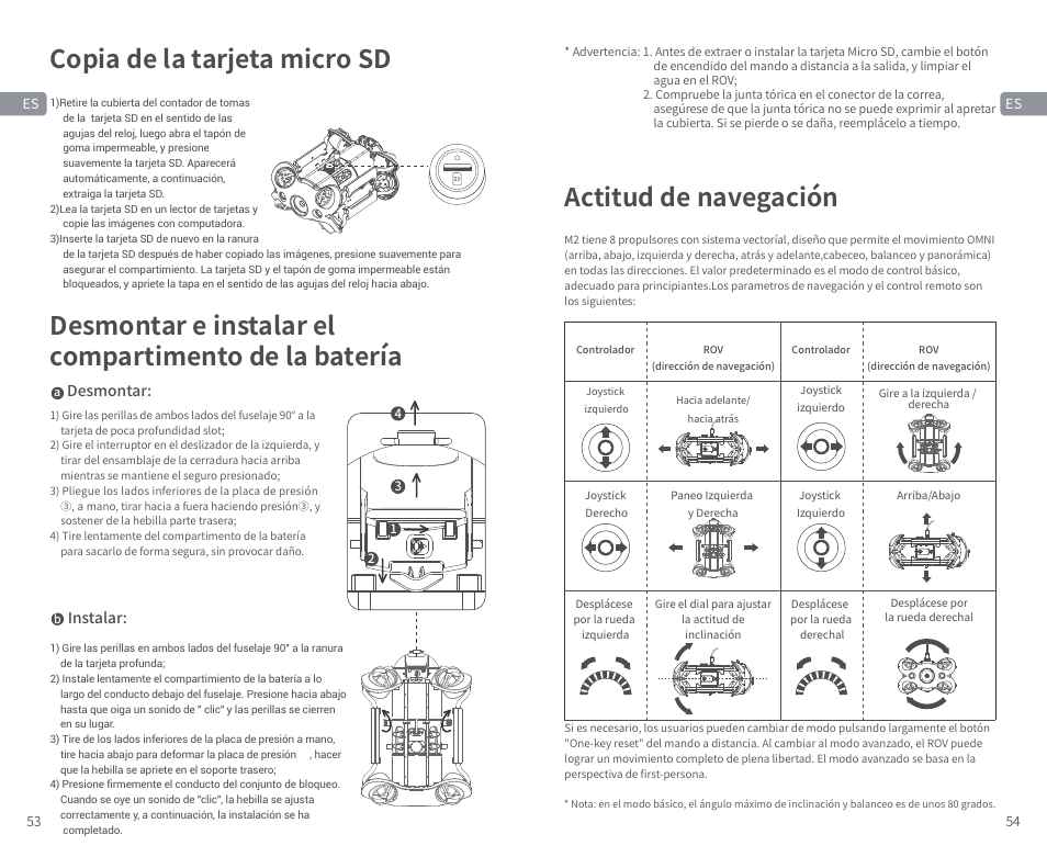 Actitud de navegación | CHASING M2 S Industrial Underwater ROV (328' Tether) User Manual | Page 28 / 51