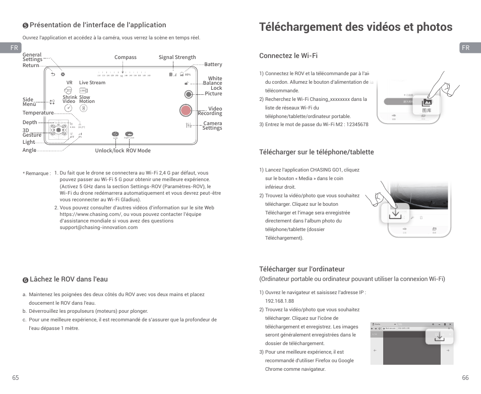 Téléchargement des vidéos et photos | CHASING M2 S Industrial Underwater ROV (328' Tether) User Manual | Page 34 / 51