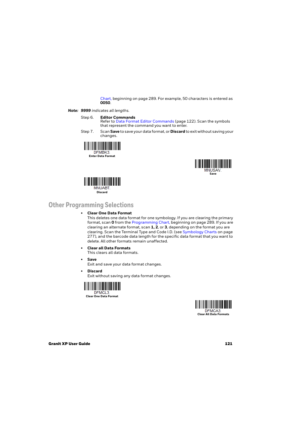 Other programming selections, Symbol | Honeywell Granit 1991iSR Ultra-Rugged Standard-Range Barcode Scanner User Manual | Page 137 / 308