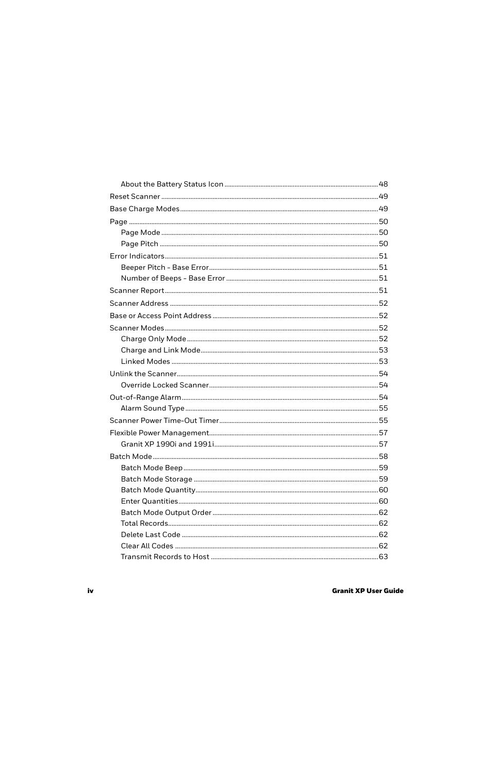 Honeywell Granit 1991iSR Ultra-Rugged Standard-Range Barcode Scanner User Manual | Page 6 / 308