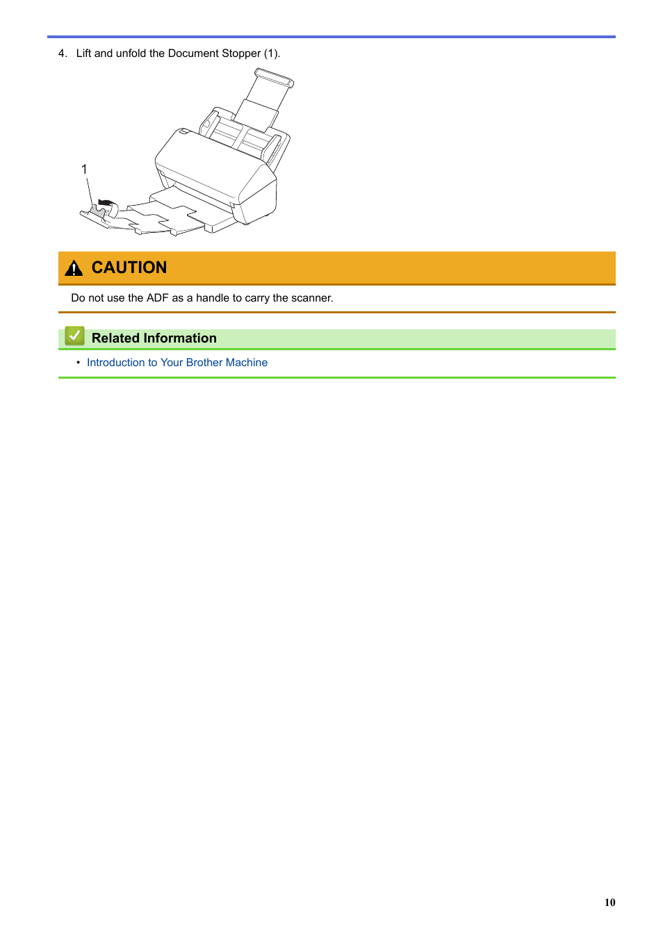 Caution | Brother ADS-3100 High-Speed Desktop Color Scanner for Home & Small Offices User Manual | Page 14 / 253