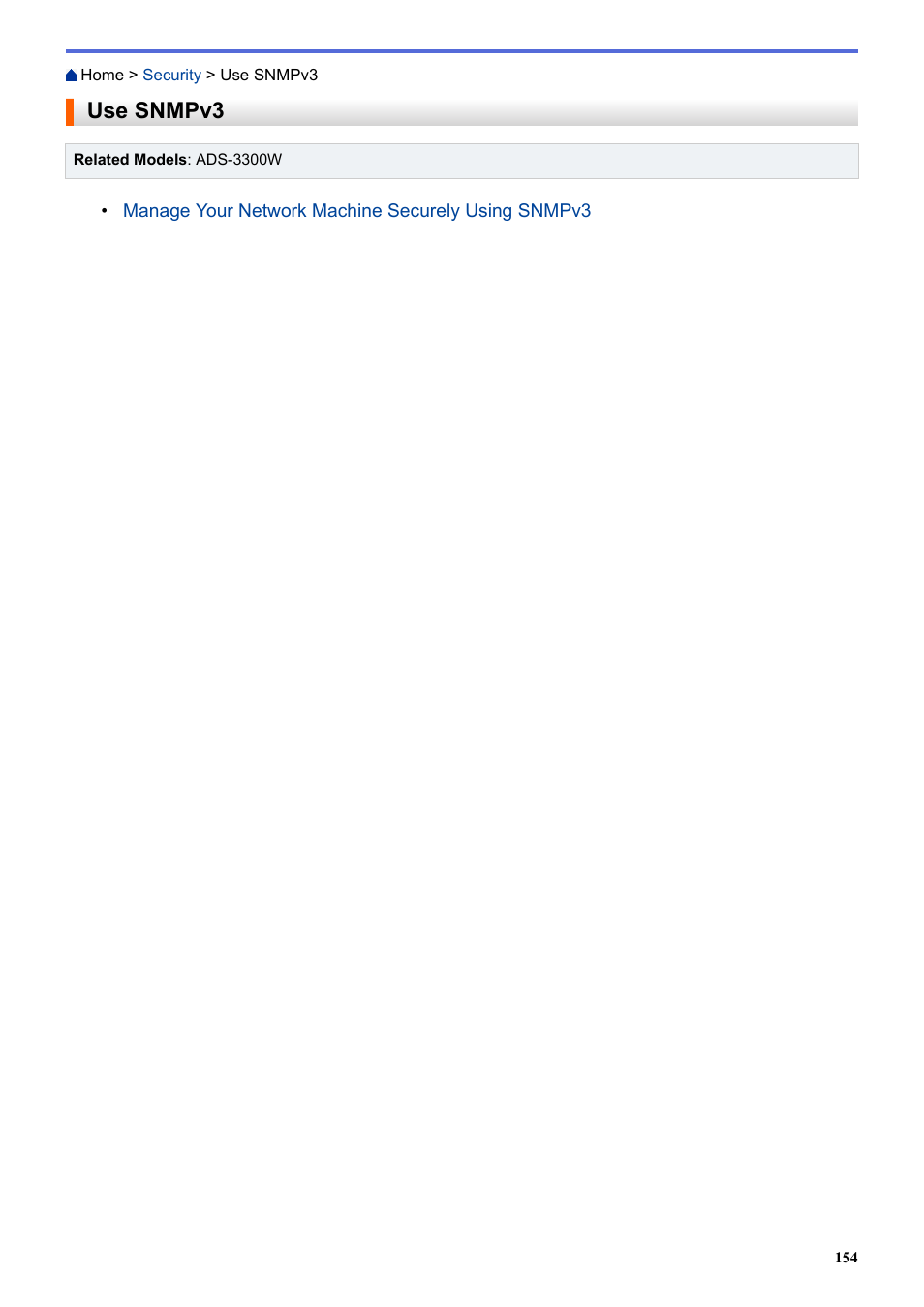 Use snmpv3 | Brother ADS-3100 High-Speed Desktop Color Scanner for Home & Small Offices User Manual | Page 158 / 253