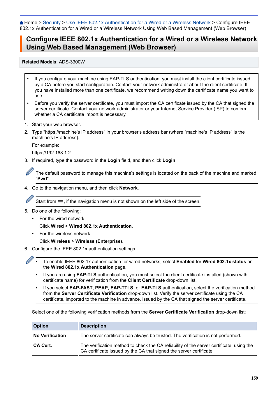 Management (web browser) | Brother ADS-3100 High-Speed Desktop Color Scanner for Home & Small Offices User Manual | Page 163 / 253