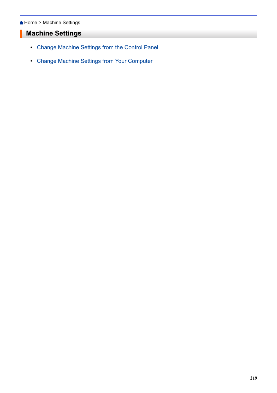 Machine settings | Brother ADS-3100 High-Speed Desktop Color Scanner for Home & Small Offices User Manual | Page 223 / 253