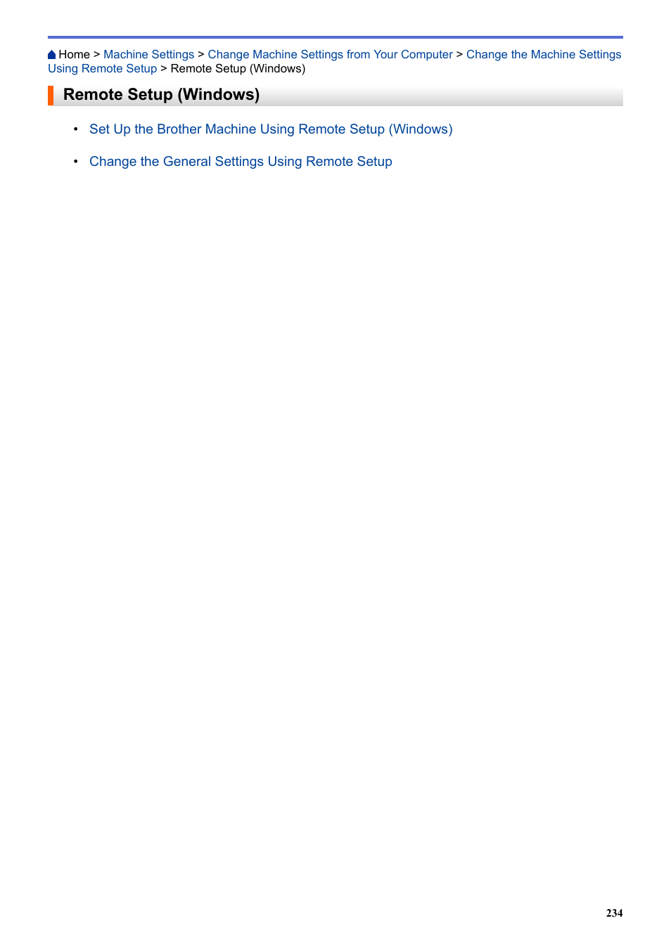 Remote setup (windows) | Brother ADS-3100 High-Speed Desktop Color Scanner for Home & Small Offices User Manual | Page 238 / 253