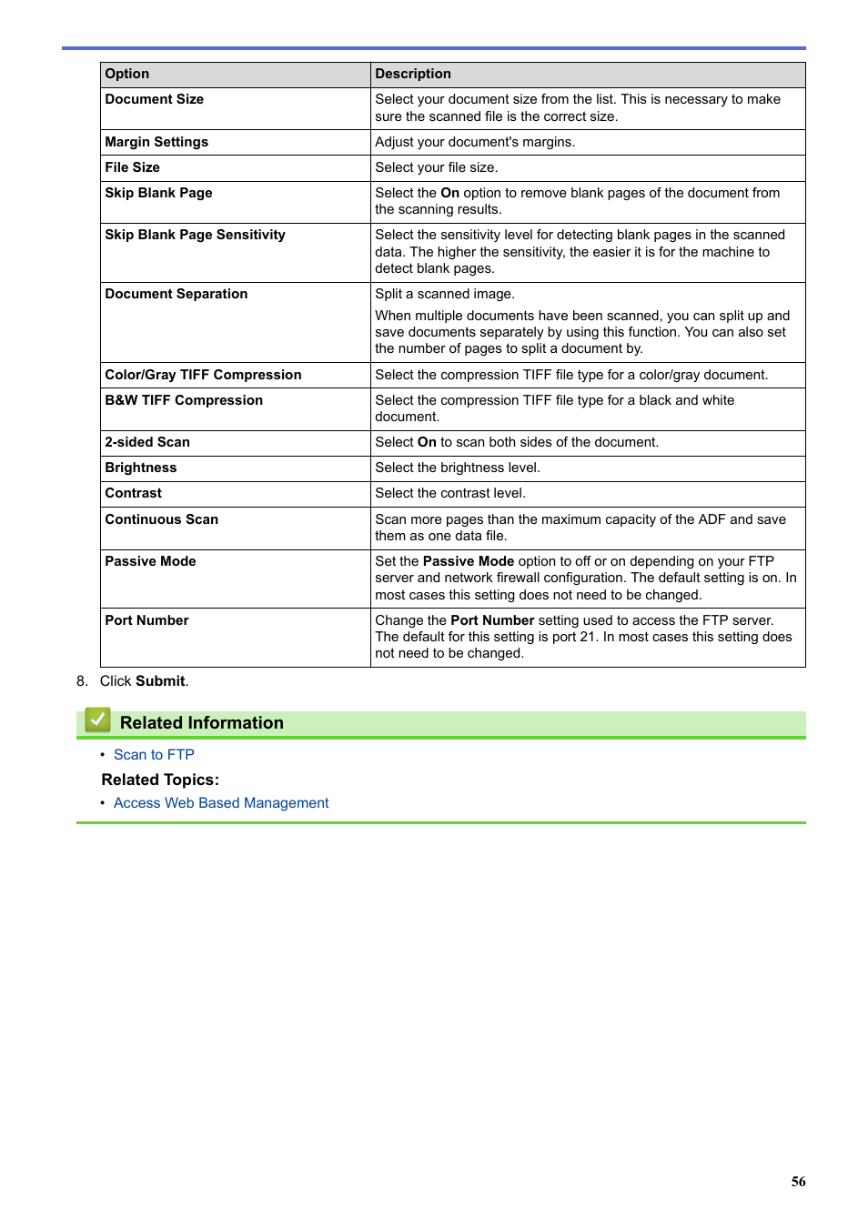 Related information | Brother ADS-3100 High-Speed Desktop Color Scanner for Home & Small Offices User Manual | Page 60 / 253
