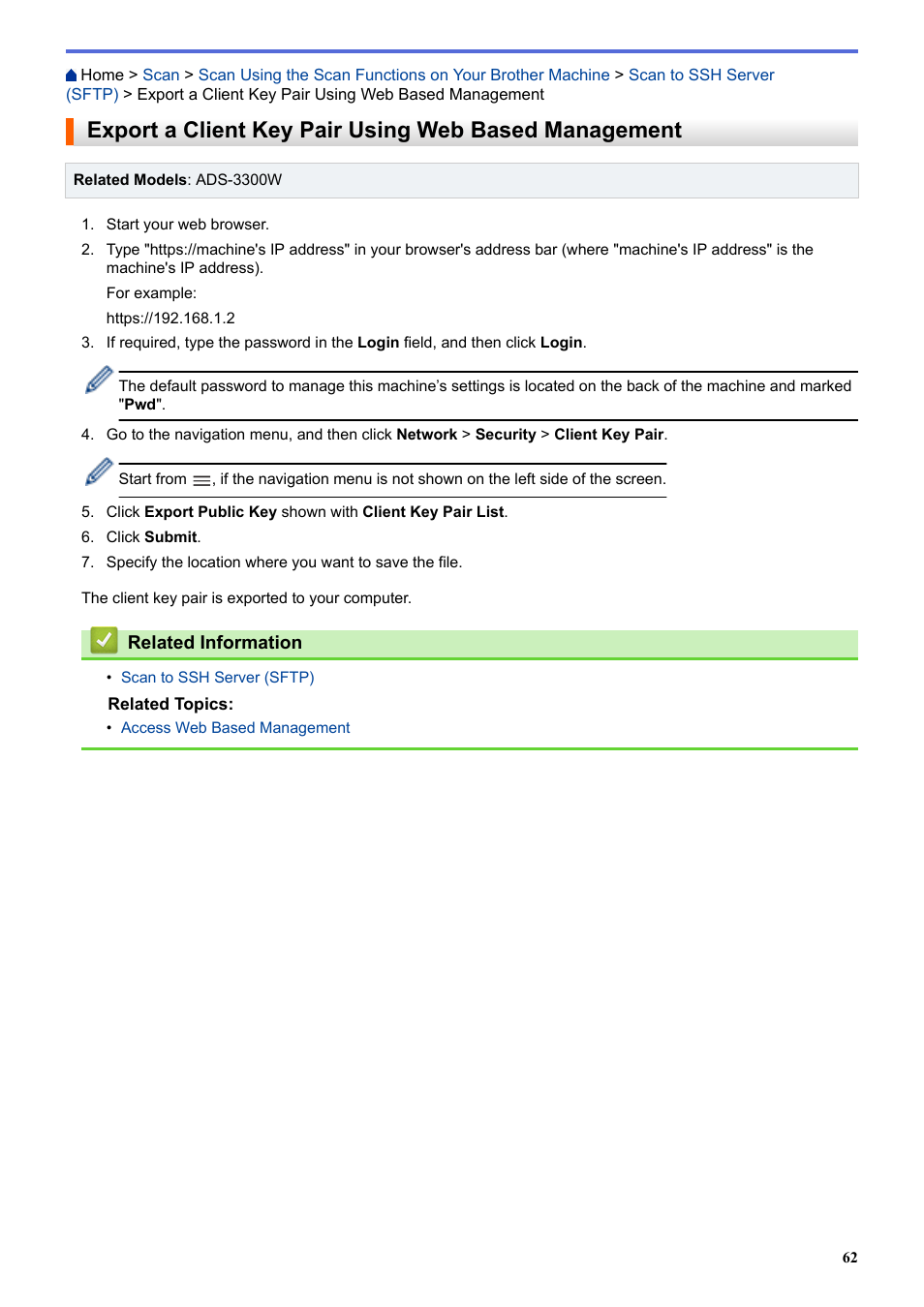 Brother ADS-3100 High-Speed Desktop Color Scanner for Home & Small Offices User Manual | Page 66 / 253
