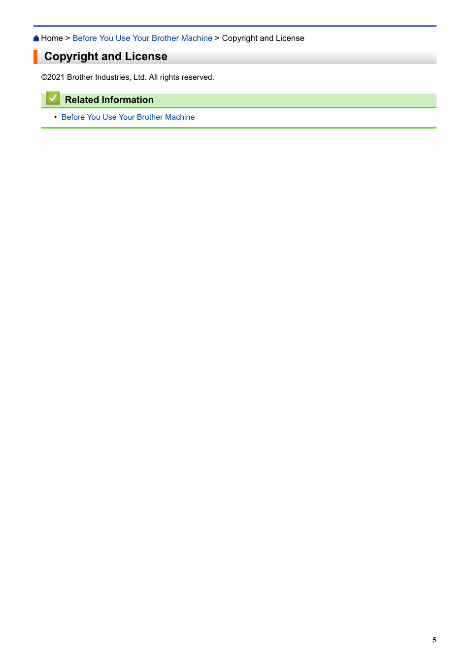 Copyright and license | Brother ADS-3100 High-Speed Desktop Color Scanner for Home & Small Offices User Manual | Page 9 / 253