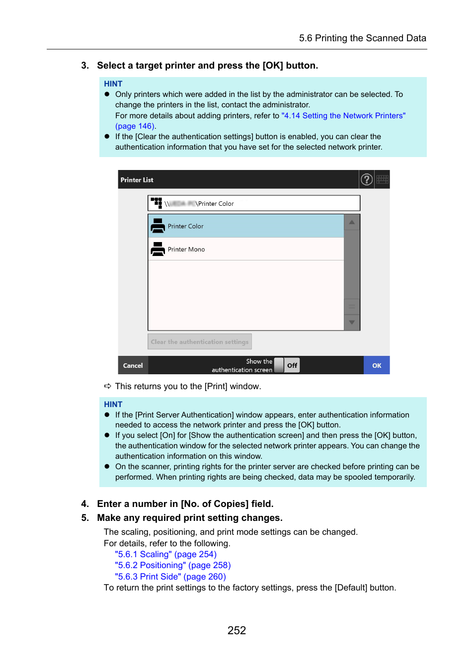 Fujitsu Ricoh Fujitsu N7100E Network Image Scanner User Manual | Page 252 / 482