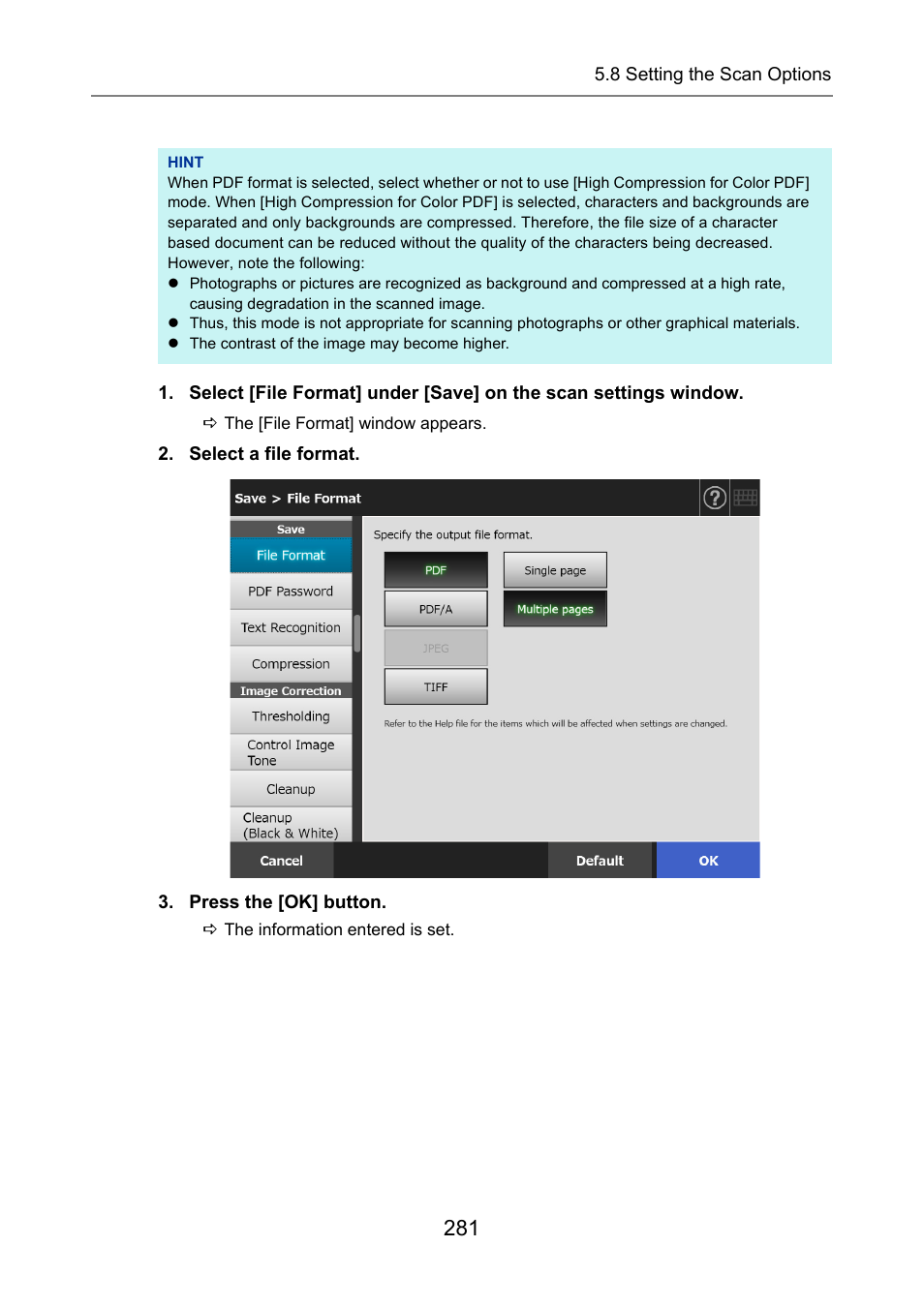 Fujitsu Ricoh Fujitsu N7100E Network Image Scanner User Manual | Page 281 / 482