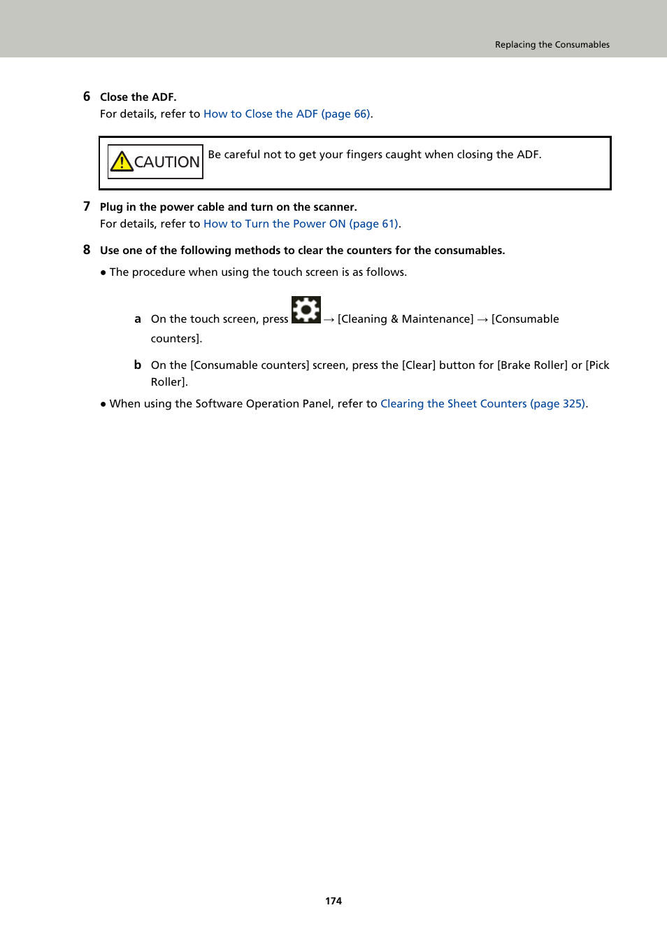 Caution | Ricoh fi-8040 Desktop Scanner User Manual | Page 174 / 425