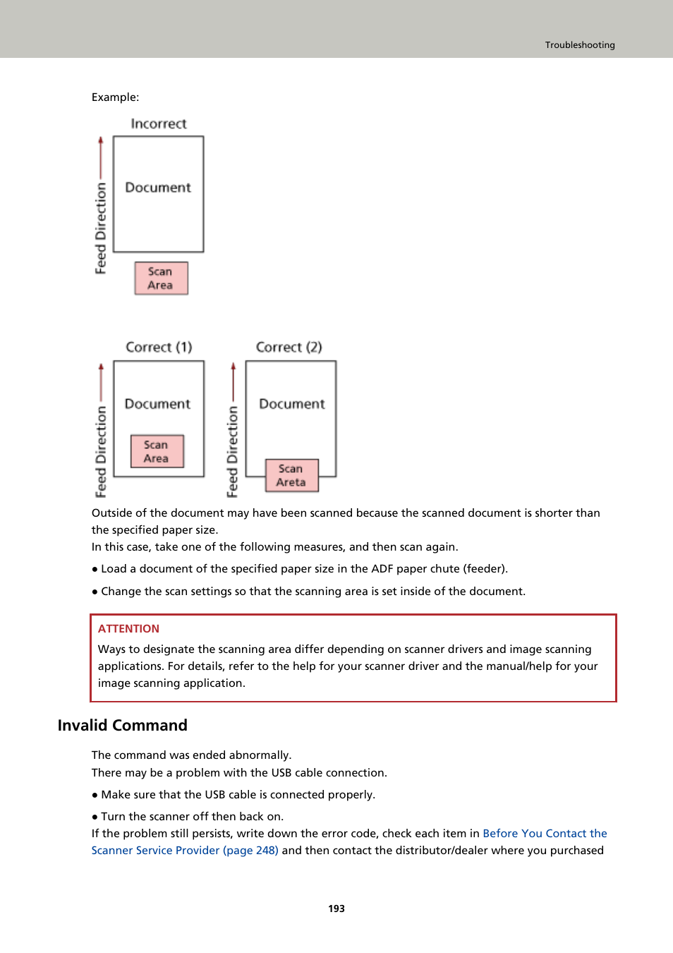 Invalid command | Ricoh fi-8040 Desktop Scanner User Manual | Page 193 / 425