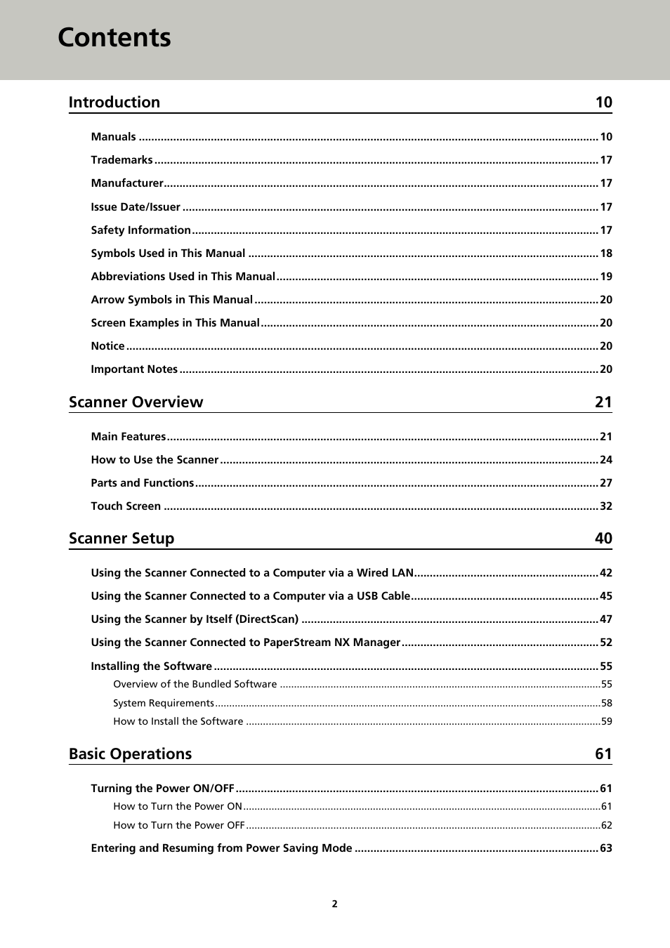 Ricoh fi-8040 Desktop Scanner User Manual | Page 2 / 425
