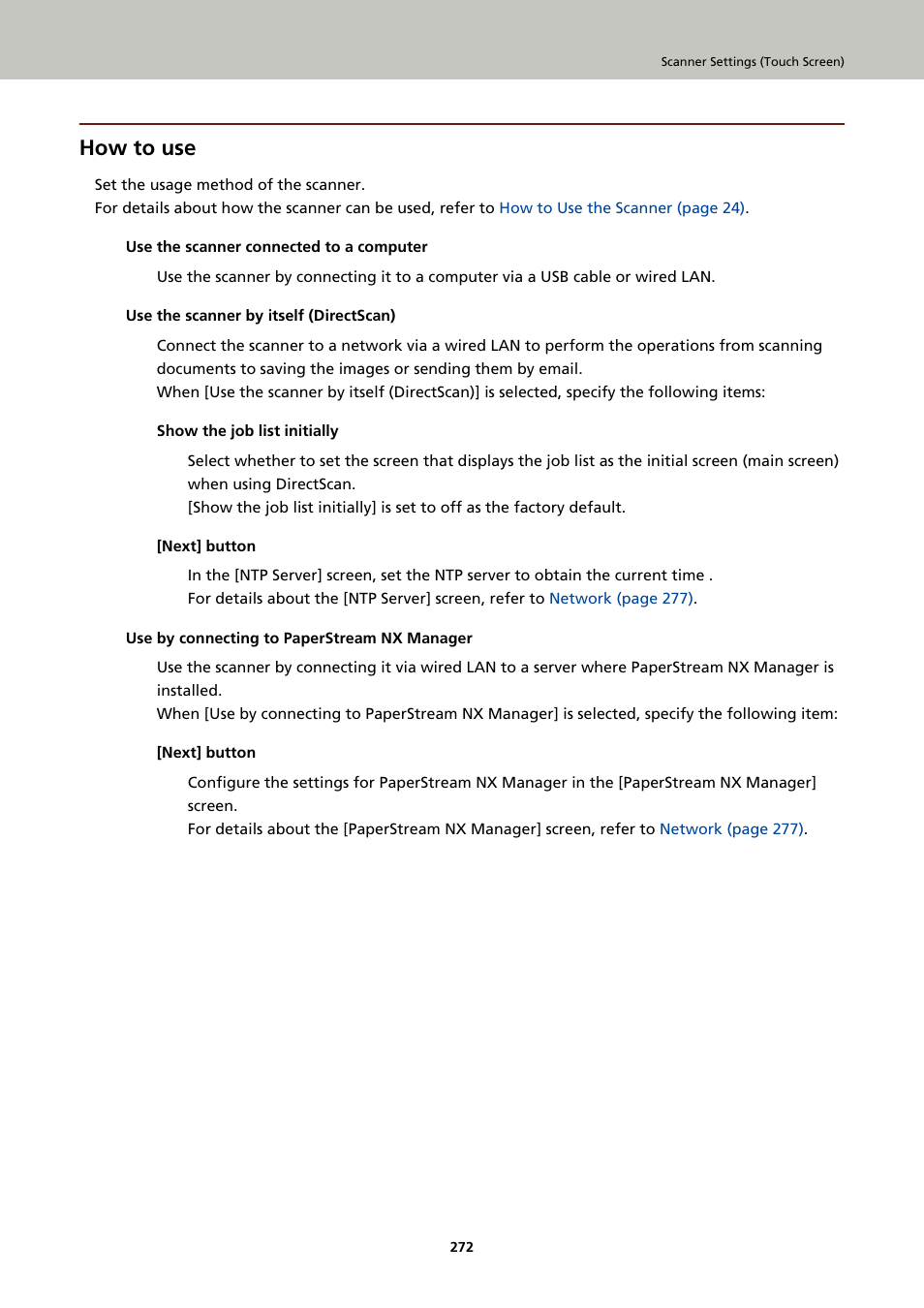 How to use | Ricoh fi-8040 Desktop Scanner User Manual | Page 272 / 425