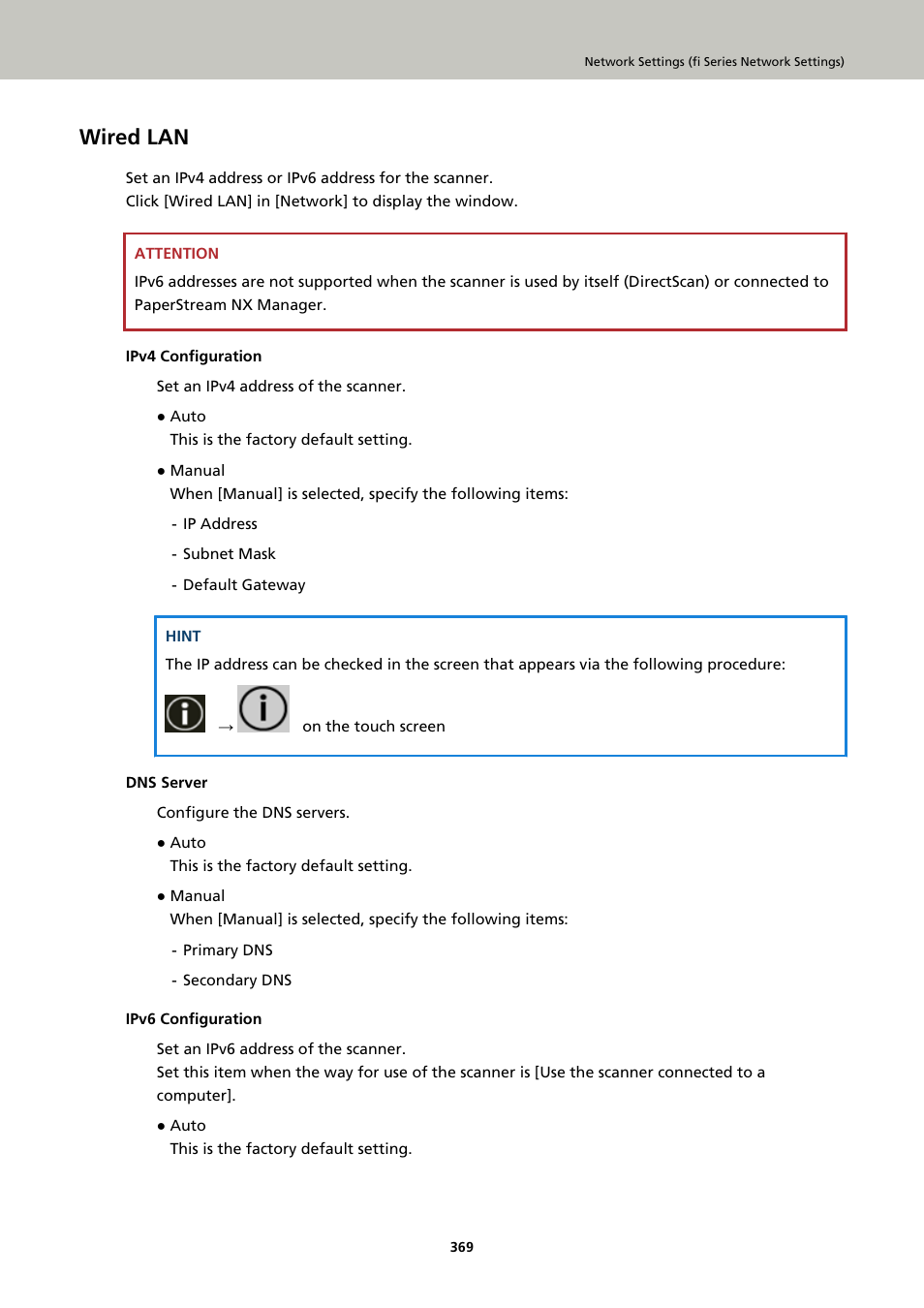 Wired lan | Ricoh fi-8040 Desktop Scanner User Manual | Page 369 / 425