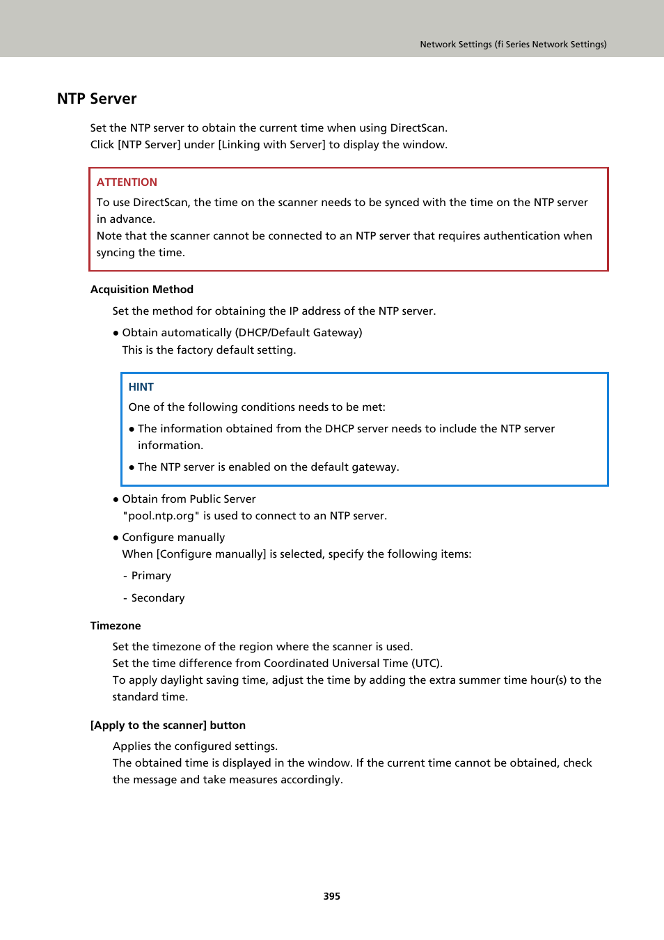 Ntp server | Ricoh fi-8040 Desktop Scanner User Manual | Page 395 / 425