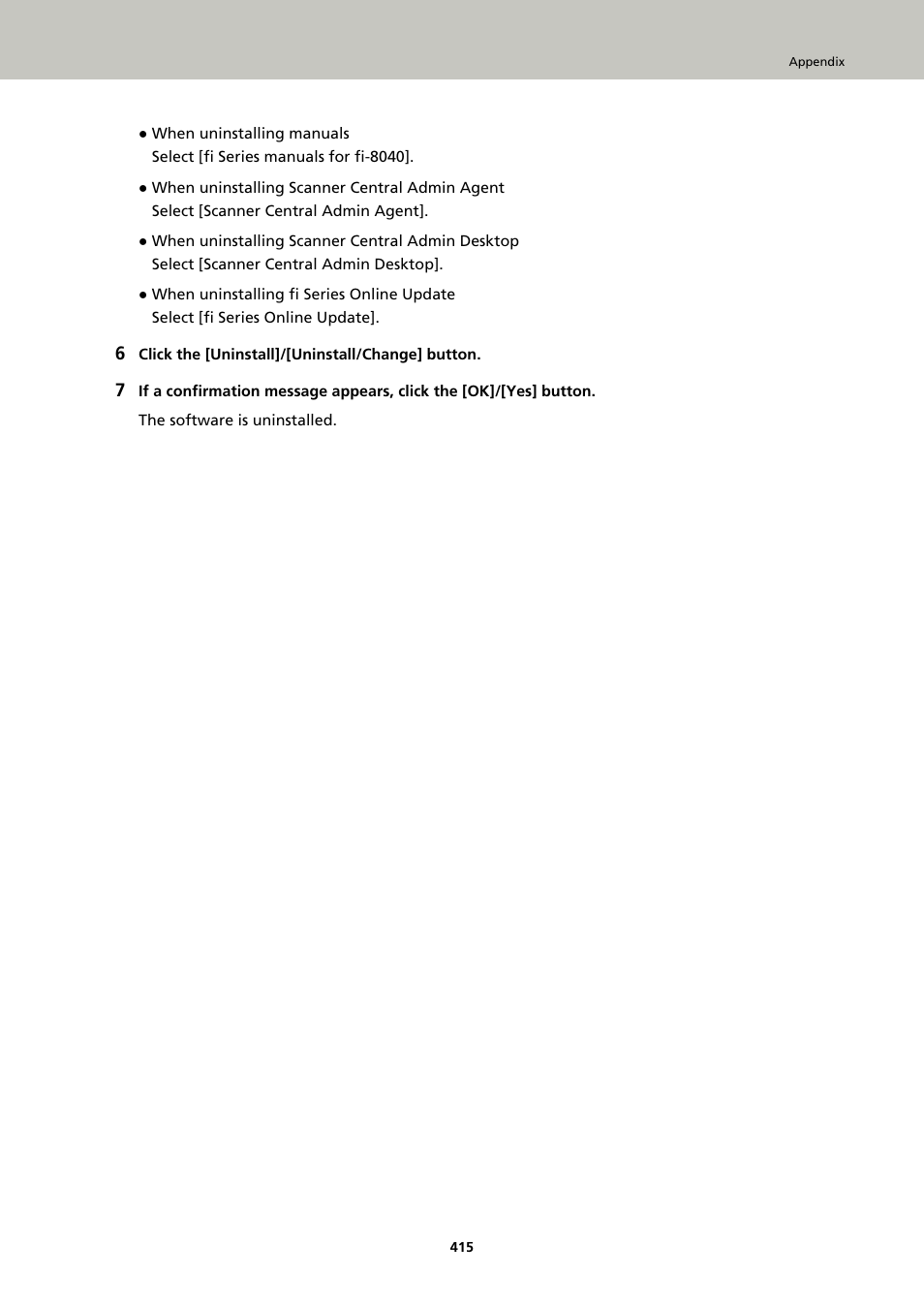 Ricoh fi-8040 Desktop Scanner User Manual | Page 415 / 425