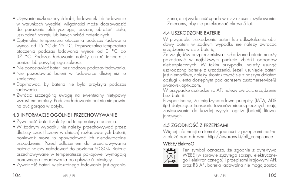 Swarovski AFL Rechargeable Anti-Fog Lens for Z6i, Z8i, dS User Manual | Page 53 / 87