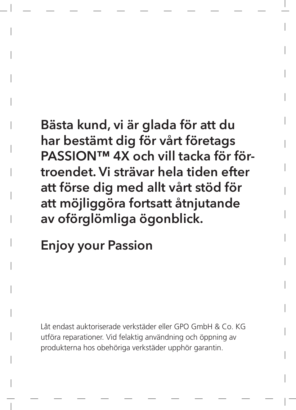 GPO USA 6-24x50 Passion 4X Riflescope (MOA Ballistic Reticle) User Manual | Page 86 / 152