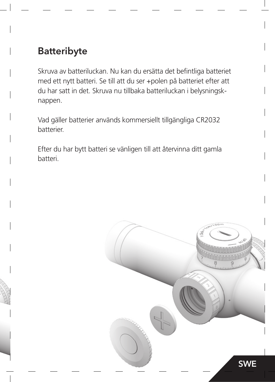 Batteribyte | GPO USA 6-24x50 Passion 4X Riflescope (MOA Ballistic Reticle) User Manual | Page 97 / 152