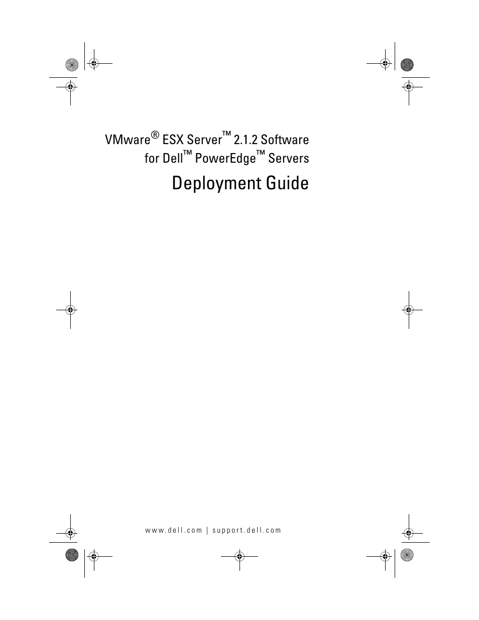 Deployment guide | Dell VmWare ESX Server 2.12 User Manual | Page 3 / 34