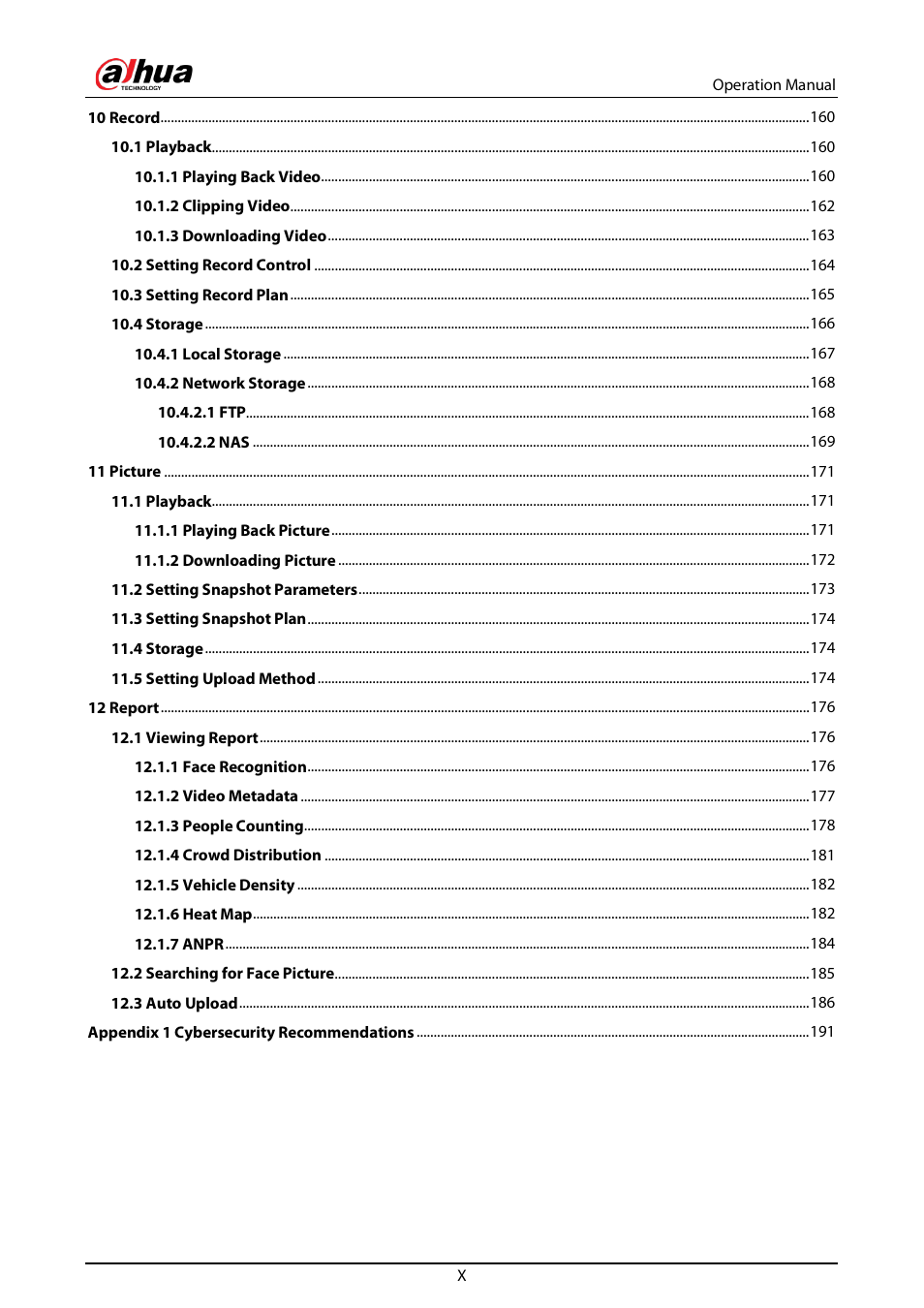 Dahua Technology DH-IPC-EBW81242N-AS-S2 12MP Outdoor Network Panoramic Fisheye Camera with Night Vision User Manual | Page 11 / 205