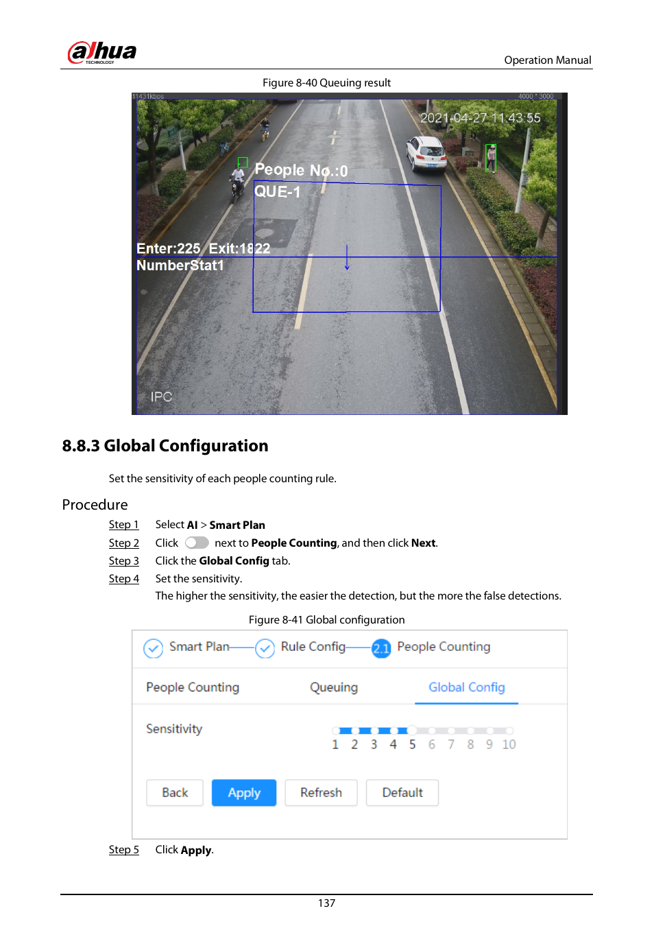 3 global configuration, Procedure | Dahua Technology DH-IPC-EBW81242N-AS-S2 12MP Outdoor Network Panoramic Fisheye Camera with Night Vision User Manual | Page 148 / 205