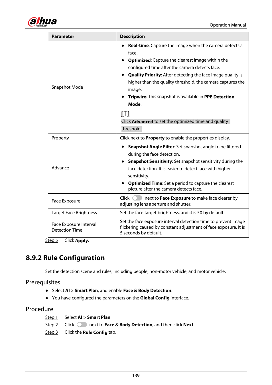 2 rule configuration, Prerequisites, Procedure | Dahua Technology DH-IPC-EBW81242N-AS-S2 12MP Outdoor Network Panoramic Fisheye Camera with Night Vision User Manual | Page 150 / 205